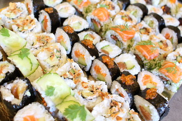 assortiment de maki 