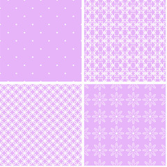 Pastel different vector patterns.