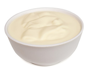 Sour cream in bowl