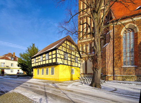Calau Fachwerkhaus in Brandenburg - Calau half-timber house in Brandenburg