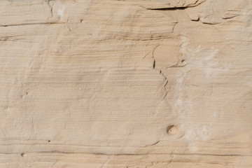 Fototapeta premium Background geology closeup limestone rock face showing weathered strata wallpaper