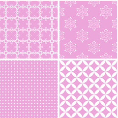 Retro different seamless patterns.