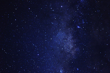 milky way and stars on the sky.