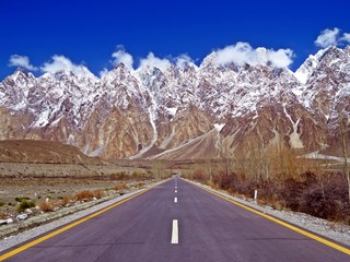 famous Passu Cones, Karakoram Highway, Northern Pakistan