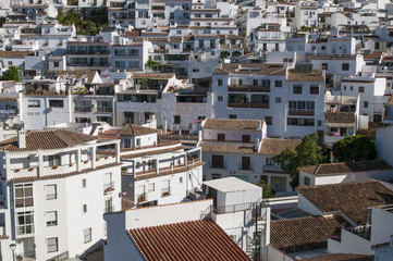 Fototapeta premium white houses Spanish village