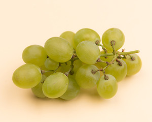 White grapes on colorful backgrounds