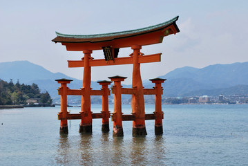 The great Torii of Miyajima, Hiroshima Japan