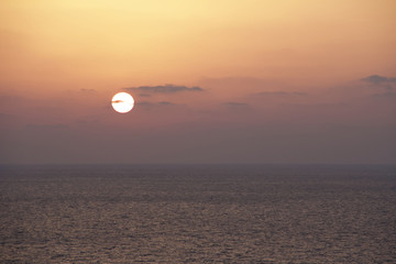 Red sea. Sunset.