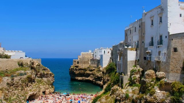 Polignano a Mare - Bari - Apulia - south italy sea village lagoon