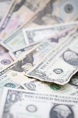 blurred crumpled dollar money background