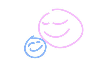 Obraz premium madre, mamma, famiglia, figli, figlio, familiare