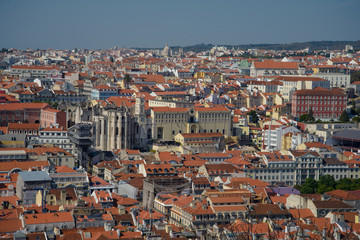 Fototapeta na wymiar aerial view of lisbon