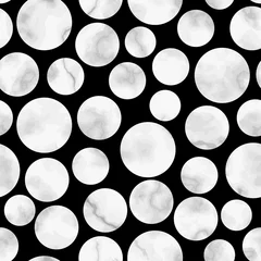 Fototapete Marble Luxury Polka Dot Seamless Pattern © kronalux