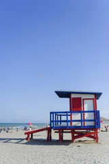 Lifeguard cabin on the beach