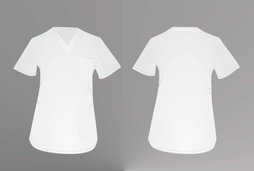 Medical uniform shirt. vector illustration