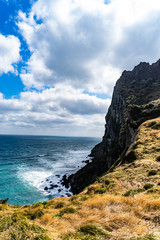 Fototapeta na wymiar the jeju's cliffs