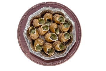 Snails with herbs butter