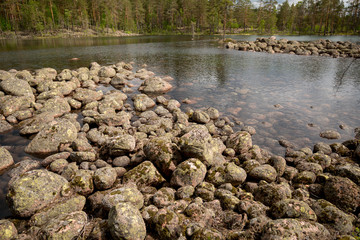 Fototapeta na wymiar Shore with rocks