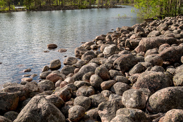 Shore with rocks