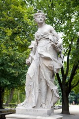 Fototapeta premium Statue in Saxon garden in Warsaw, Europe