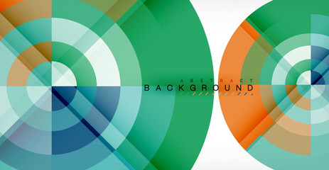 Obraz premium Vector circle abstract background