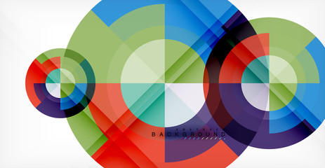 Vector circle abstract background