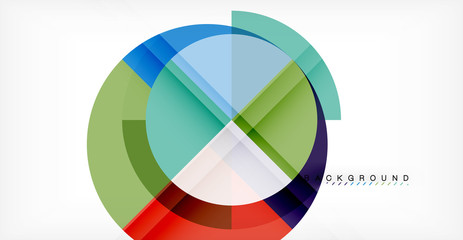 Vector circle abstract background