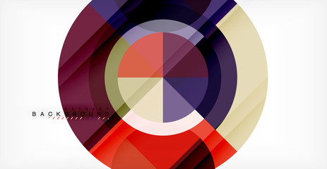 Obraz premium Vector circle abstract background