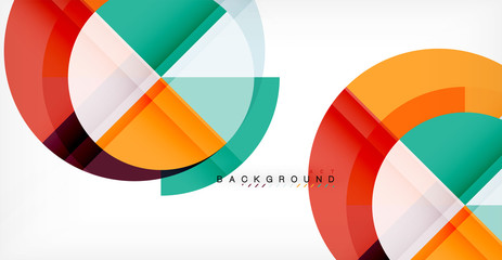 Vector circle abstract background