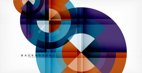 Obraz premium Vector circle abstract background