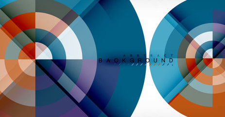 Obraz premium Vector circle abstract background