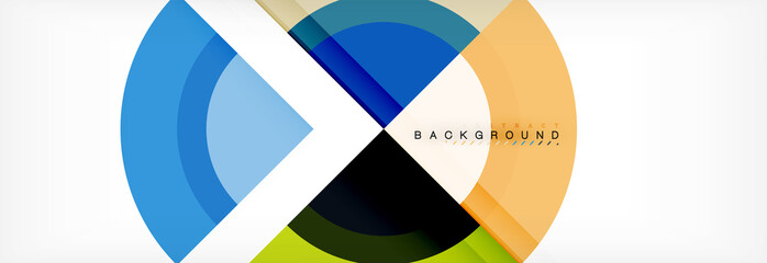 Obraz premium Vector circular geometric abstract background