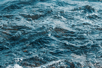 Abstract background blue sea water,