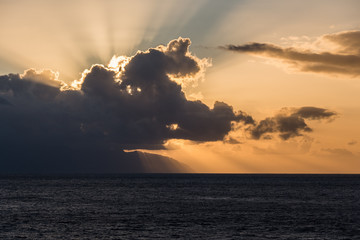 sunset in Tenerife