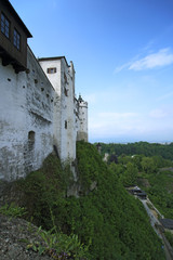 Fototapeta na wymiar Salzburg Hohensalzburg Fortress outer view