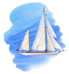 Watercolor Nautical set
