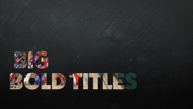 Bold Cutout Titles