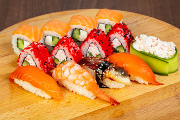 Japan sushi and roll