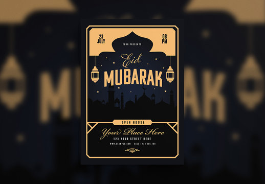 Eid Mubarak Flyer Layout