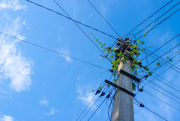 background electric pillar