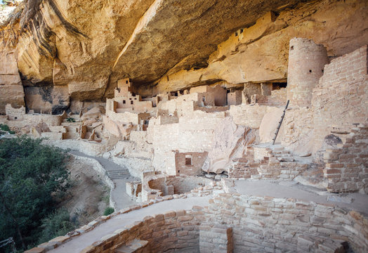 Cliff Palace Ruins in Mesa Verde, CO