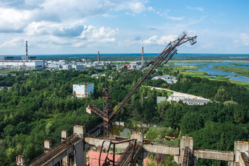 Unfinished Cooling Tower Of The Chernobyl