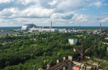 Unfinished Cooling Tower Of The Chernobyl
