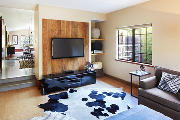 TV / Media room in house in California