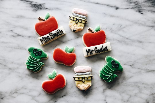School theme cookies