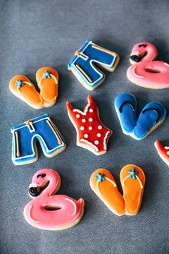 Vacation theme cookies
