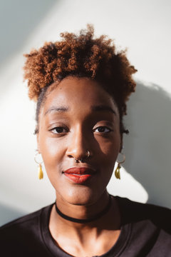 A portrait of a beautiful african american woman