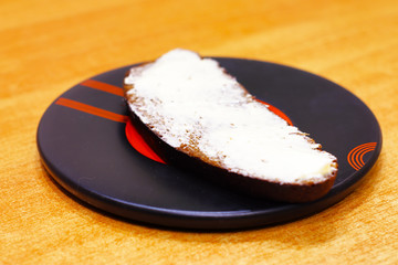 black bread and butter