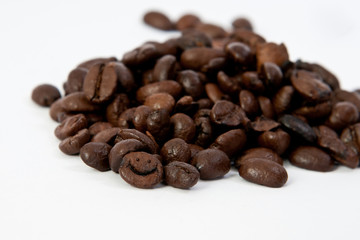 Happy coffee beans