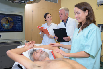 patient having a scan